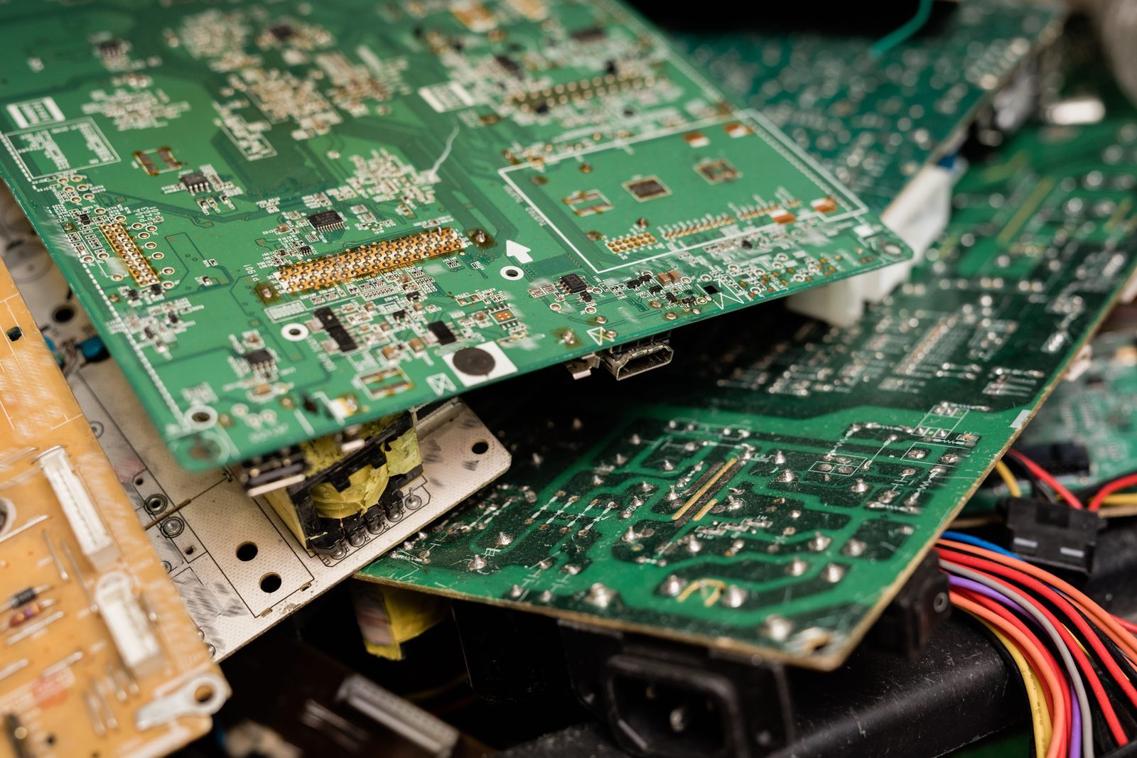 A TV main board being diagnosed and repaired — often a fraction of the cost of replacing the whole set.